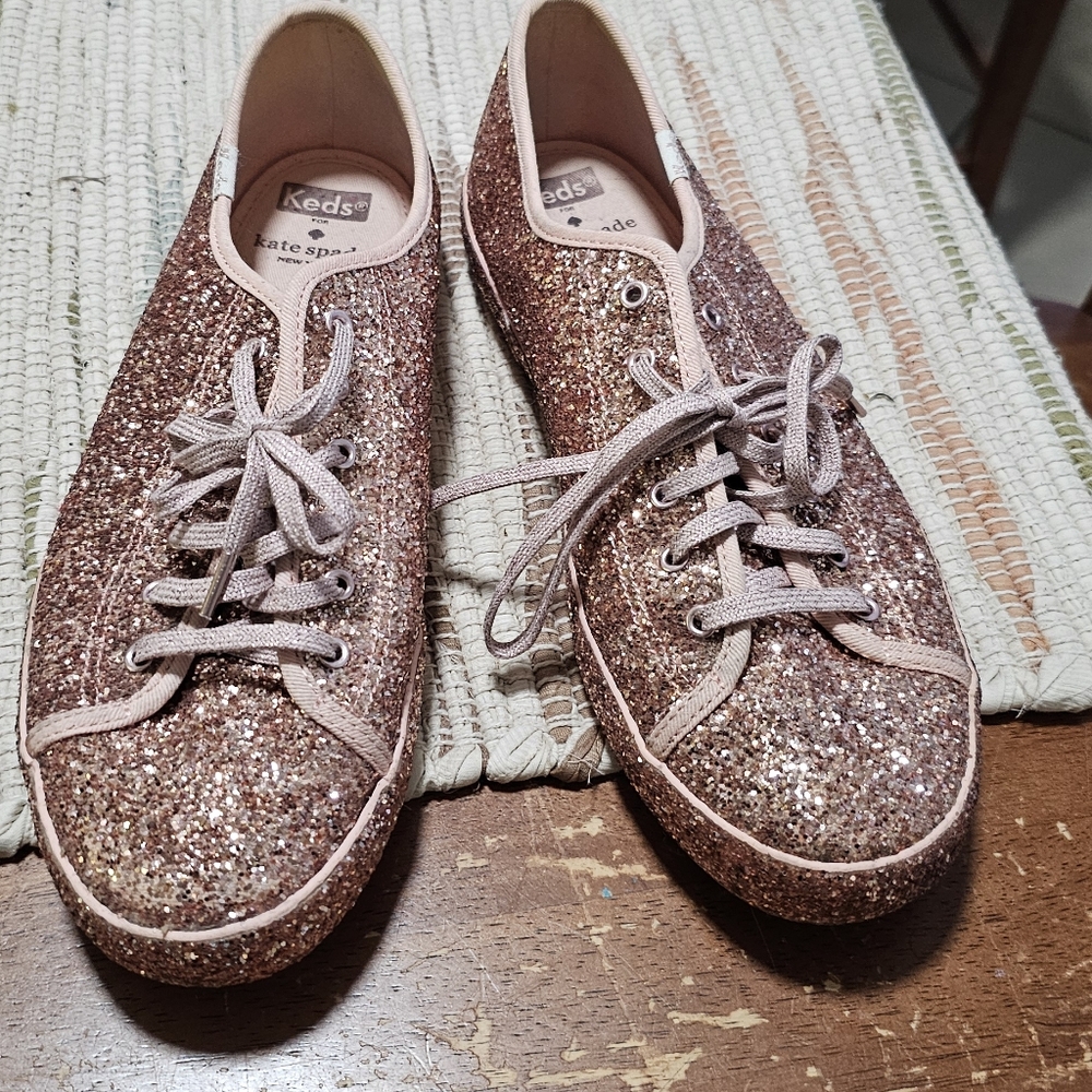Kate Spade Keds pink glitter